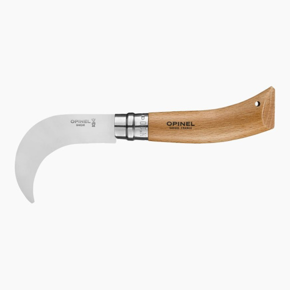 Falcetto Opinel N°10: Lama Inox e Manico in Legno | Guru Garden
