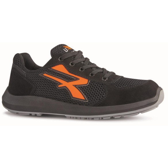 U POWER ATOS - Scarpe Antinfortunistiche S1P SRC ESD Nero Arancio