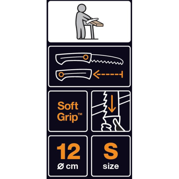 Seghetto Retrattile Fiskars Xtract SW72 - Lama 16 cm | Guru Garden