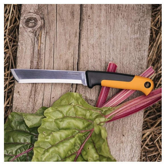 Coltello Fisso Professionale 15cm Nero e Giallo | Guru Garden