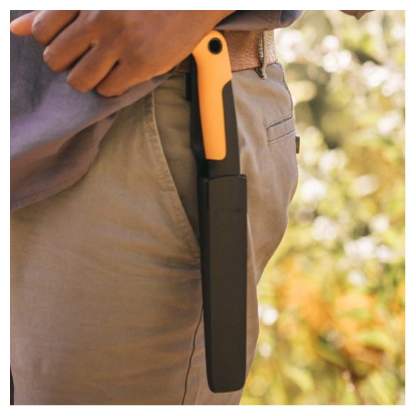 Coltello Fisso Professionale 15cm Nero e Giallo | Guru Garden