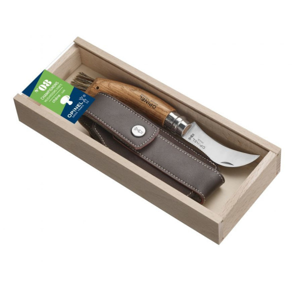 Coltello per Funghi Opinel N°08 - Lama Curva Inox | Guru Garden